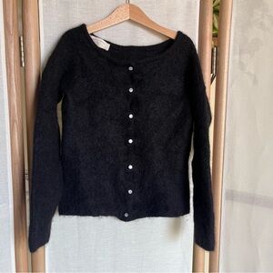 La Maille Sezane Mohair Alpaca Blend Cardigan Sweater Size XS
